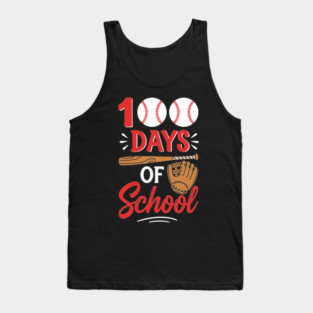 100 Days of School Baseball Home Run! Tank Top