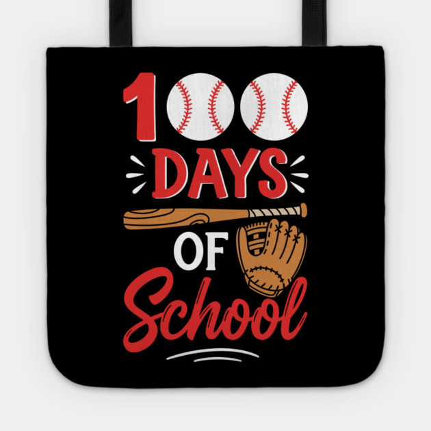 100 Days of School Baseball Home Run! Tote by enrynz