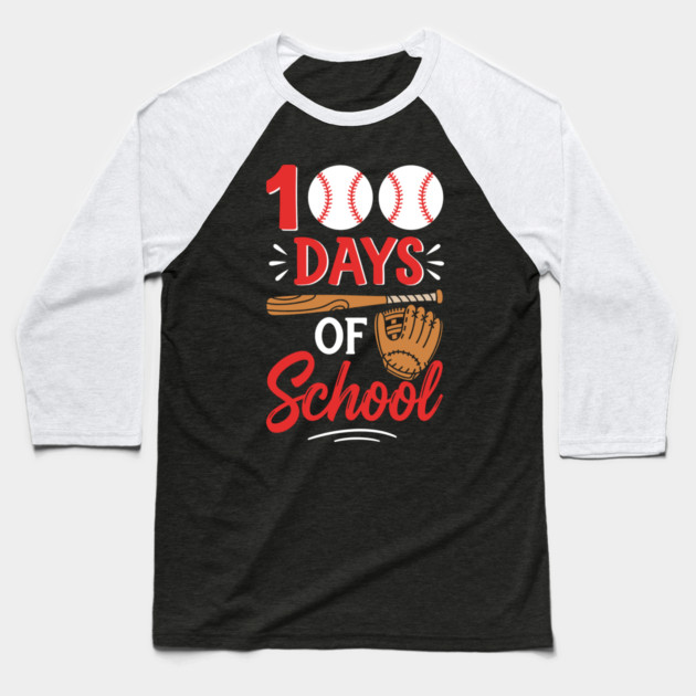 100 Days of School Baseball Home Run! Baseball T-Shirt by enrynz