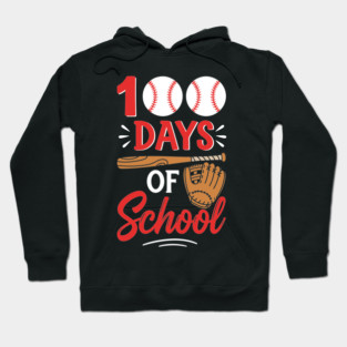 100 Days of School Baseball Home Run! Hoodie