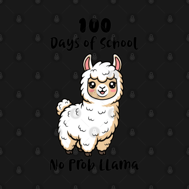 Cute Llama 100 Days of School by enrynz