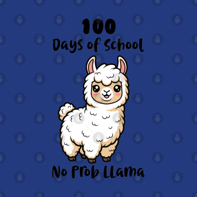 Cute Llama 100 Days of School by enrynz