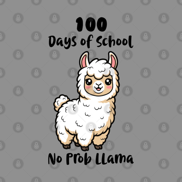 Cute Llama 100 Days of School by enrynz