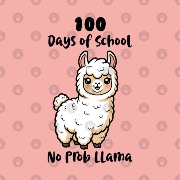 Cute Llama 100 Days of School by enrynz