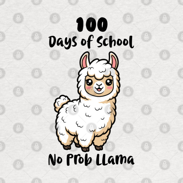 Cute Llama 100 Days of School by enrynz