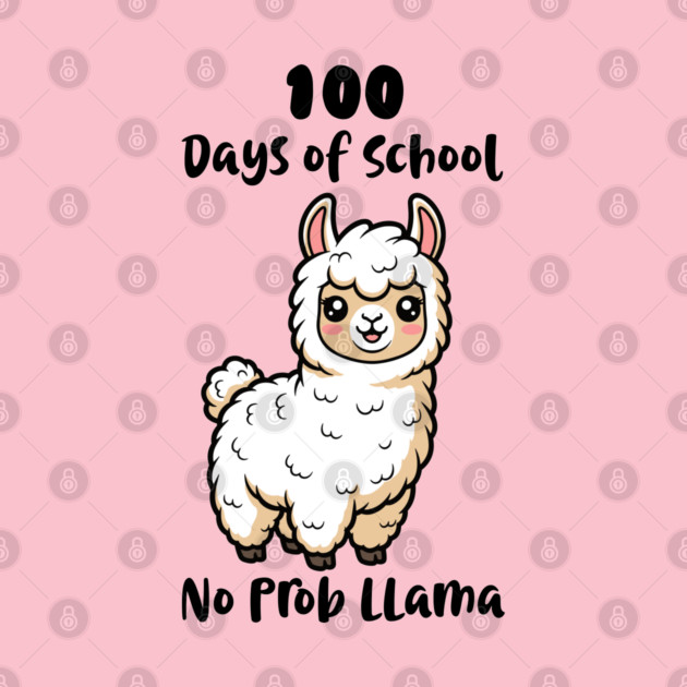 Cute Llama 100 Days of School by enrynz