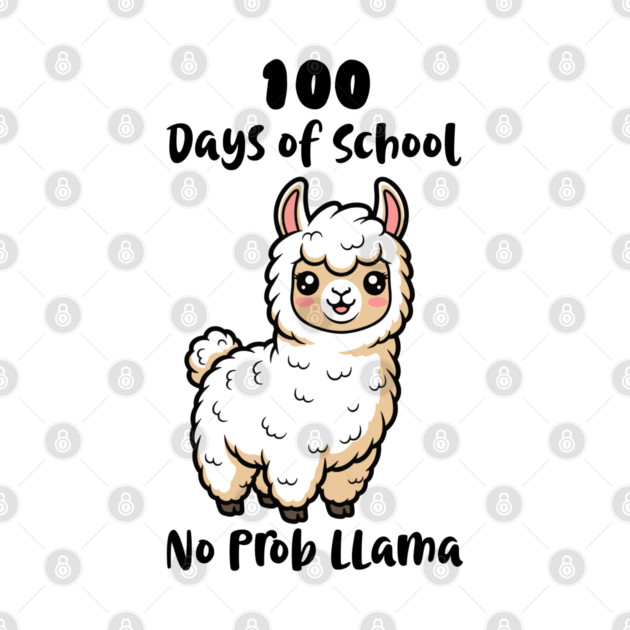 Cute Llama 100 Days of School by enrynz