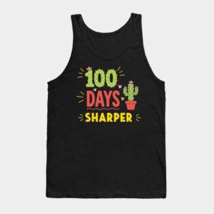 100 Days Sharper Funny Cactus Tank Top