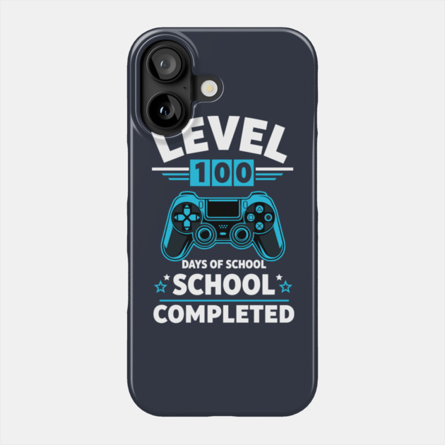 Level 100 Unlocked: 100 Days of School Phone Case by enrynz