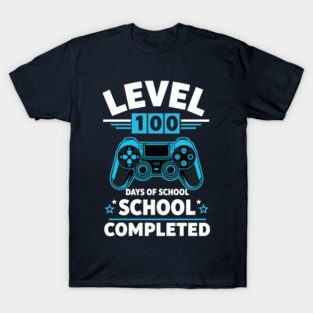 Level 100 Unlocked: 100 Days of School T-Shirt