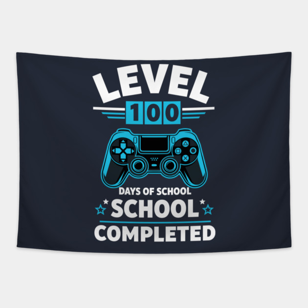 Level 100 Unlocked: 100 Days of School Tapestry by enrynz