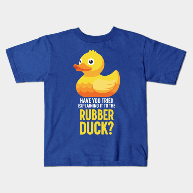 Rubber Duck Debugging Meme Kids T-Shirt by enrynz