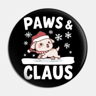Paws & Claus Cute Christmas Pin