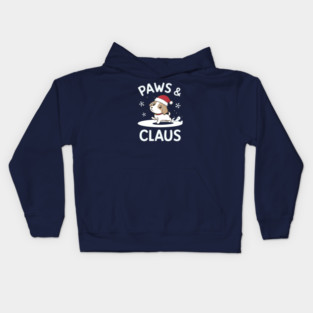 Paws & Claus Cute Christmas Kids Hoodie