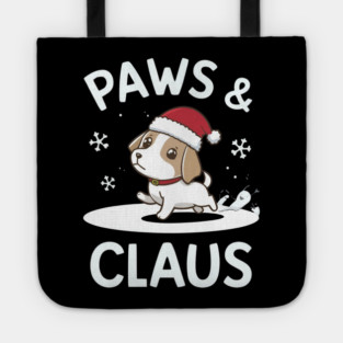 Paws & Claus Cute Christmas Tote