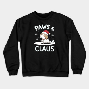 Paws & Claus Cute Christmas Crewneck Sweatshirt