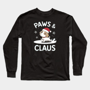 Paws & Claus Cute Christmas Long Sleeve T-Shirt
