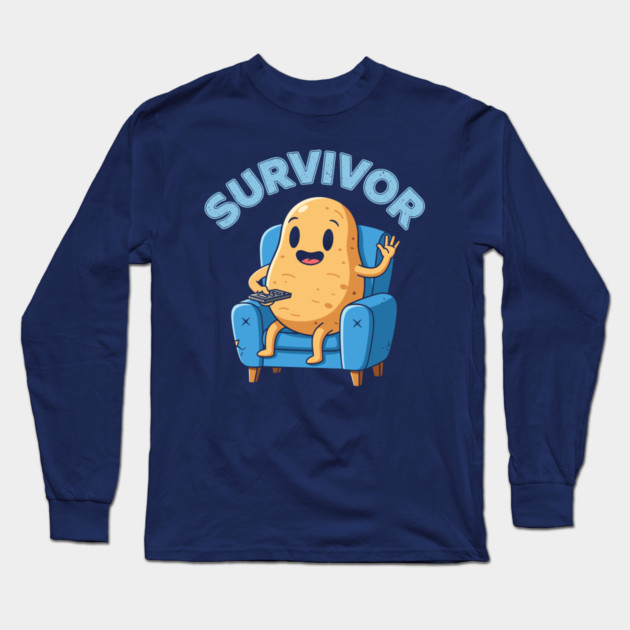 Potato Survivor Long Sleeve T-Shirt by enrynz