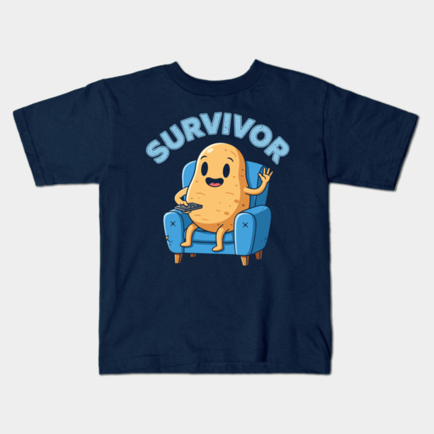 Potato Survivor Kids T-Shirt by enrynz
