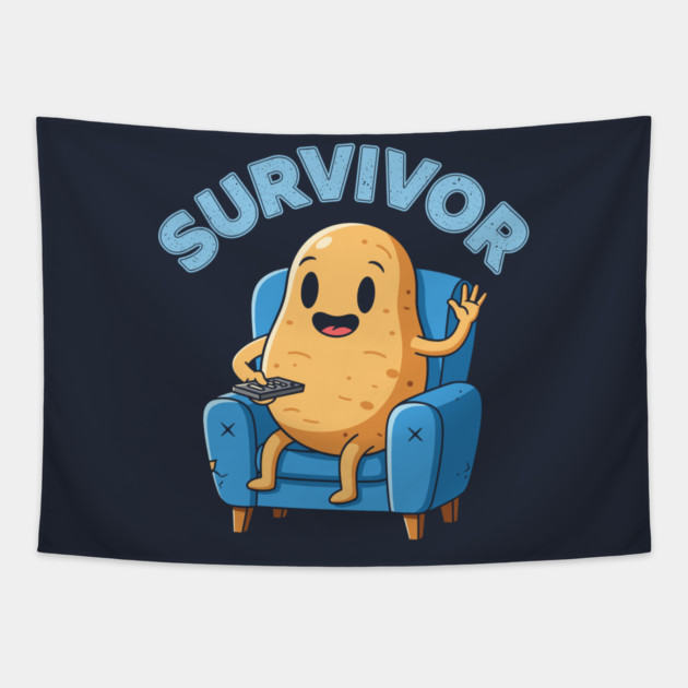 Potato Survivor Tapestry by enrynz