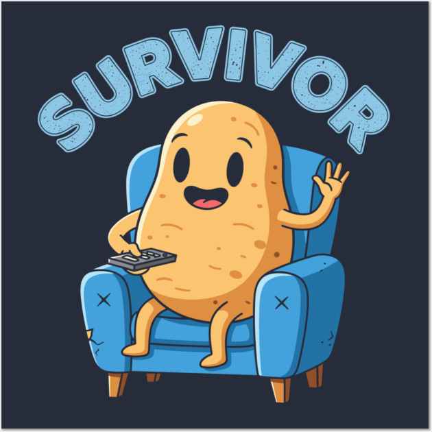 Potato Survivor Wall Art by enrynz