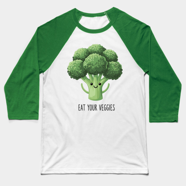 Eat Your Veggies Baseball T-Shirt by enrynz