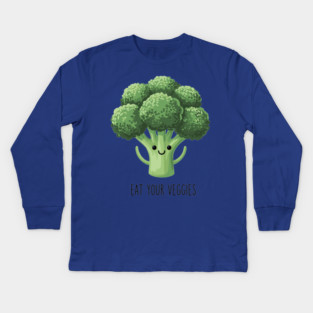 Eat Your Veggies Kids Long Sleeve T-Shirt
