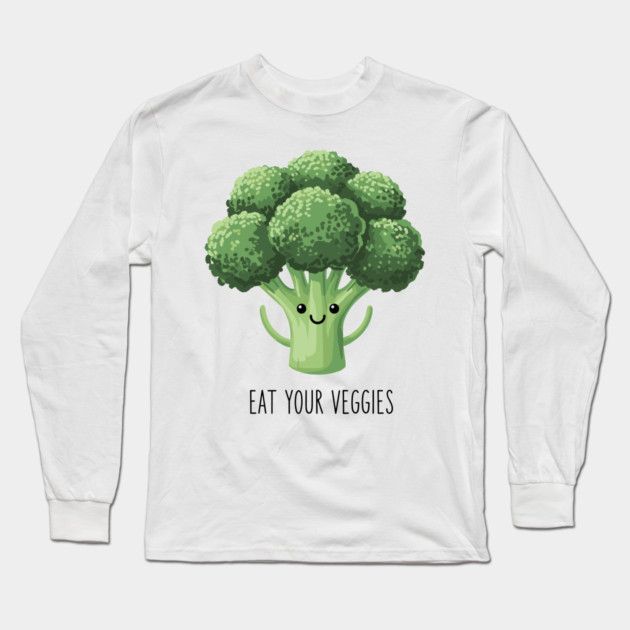 Eat Your Veggies Long Sleeve T-Shirt by enrynz