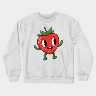 Happy Strawberry Crewneck Sweatshirt