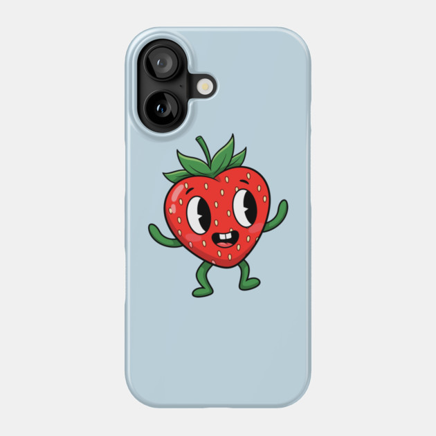 Happy Strawberry Phone Case by enrynz
