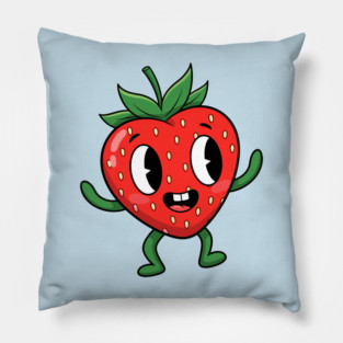 Happy Strawberry Pillow