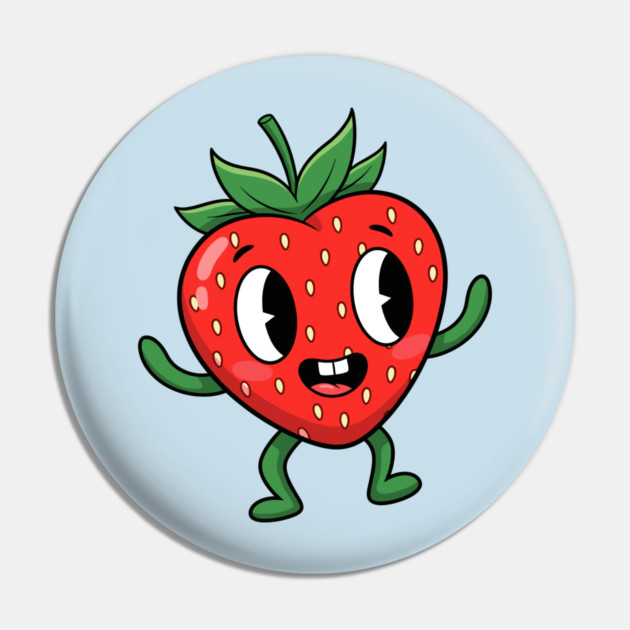 Happy Strawberry Pin by enrynz