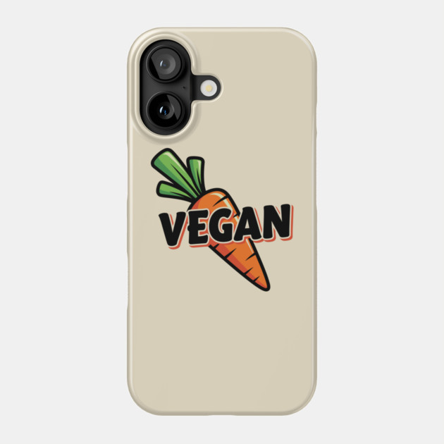 Vegan Vibes Carrot Phone Case by enrynz