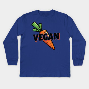 Vegan Vibes Carrot Kids Long Sleeve T-Shirt