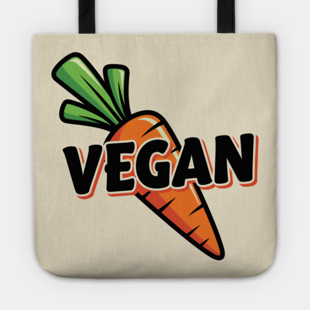 Vegan Vibes Carrot Tote by enrynz