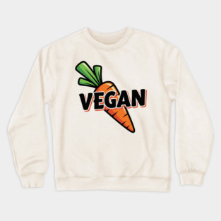 Vegan Vibes Carrot Crewneck Sweatshirt