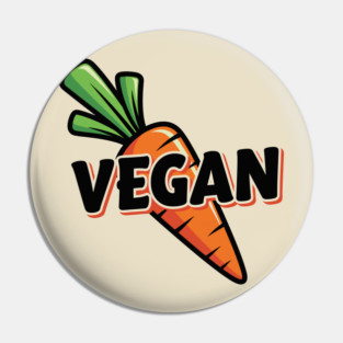 Vegan Vibes Carrot Pin