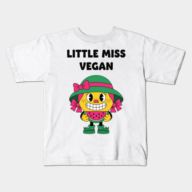 Little Miss Vegan Kids T-Shirt by enrynz