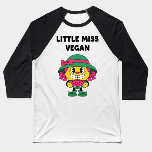 Little Miss Vegan Baseball T-Shirt by enrynz