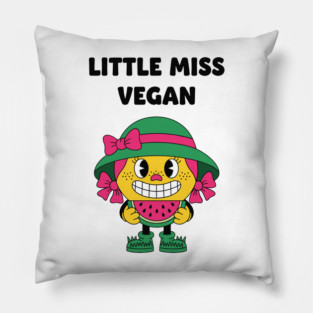 Little Miss Vegan Pillow