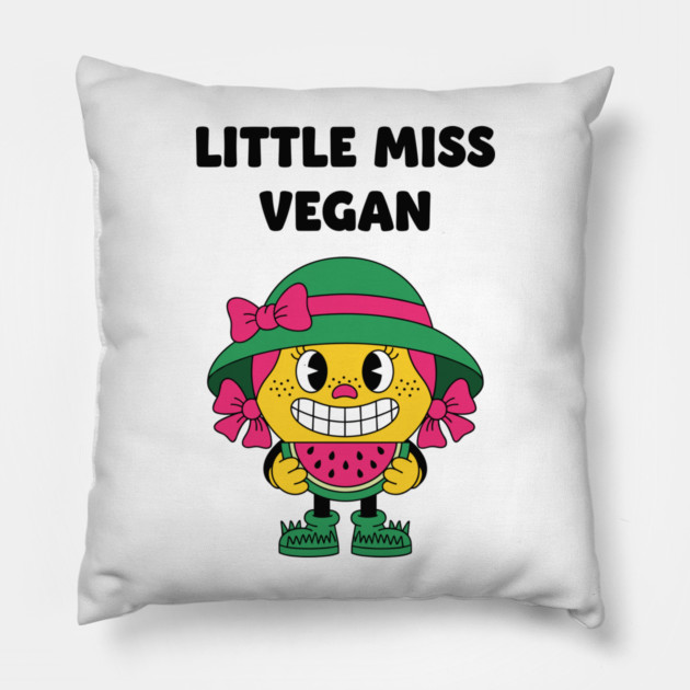 Little Miss Vegan Pillow by enrynz