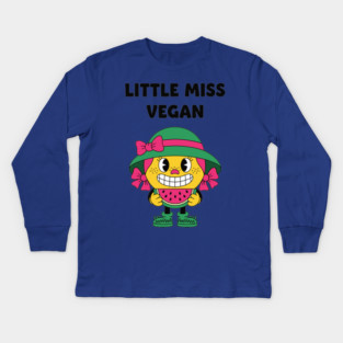 Little Miss Vegan Kids Long Sleeve T-Shirt