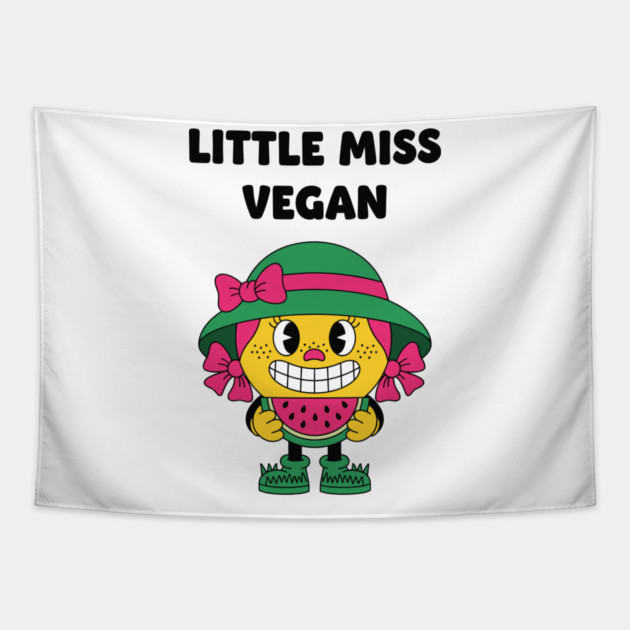 Little Miss Vegan Tapestry by enrynz