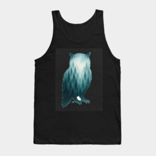 Owl forest Tank Top