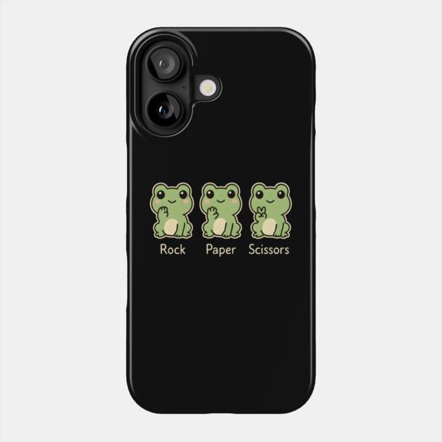 Rock Paper Scissors Frog – Cute Frog Game Humor Phone Case by MakerMind8.2