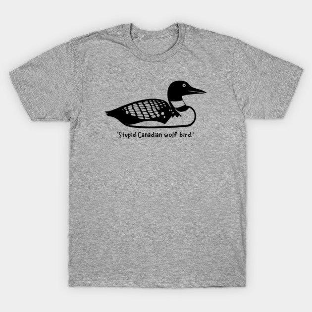 Heated Rivalry Loon Canadian Wolf Bird T-Shirt by moraganesis_prints