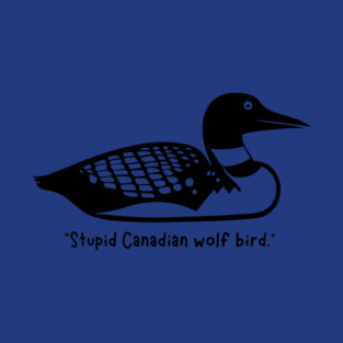 Heated Rivalry Loon Canadian Wolf Bird Kids Long Sleeve T-Shirt