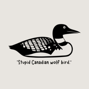 Heated Rivalry Loon Canadian Wolf Bird Long Sleeve T-Shirt