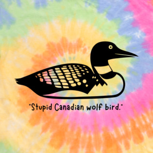 Heated Rivalry Loon Canadian Wolf Bird Kids T-Shirt