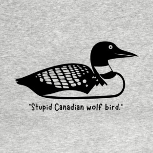 Heated Rivalry Loon Canadian Wolf Bird T-Shirt